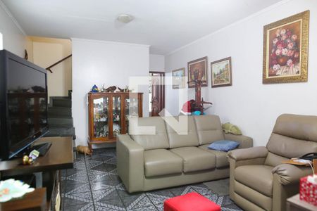 Sala de casa à venda com 3 quartos, 158m² em Vila Scarpelli, Santo André