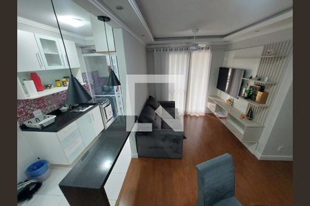 Sala/Cozinha de apartamento à venda com 1 quarto, 48m² em Parque Reboucas, São Paulo