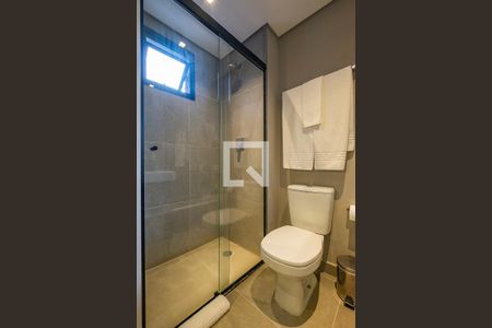 Banheiro de kitnet/studio à venda com 1 quarto, 28m² em Jardim Paulista, São Paulo