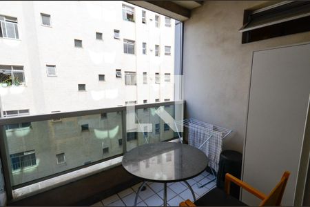  Varanda de apartamento à venda com 1 quarto, 36m² em Lourdes, Belo Horizonte