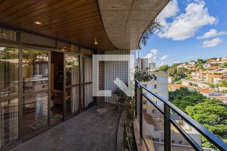 Varanda de apartamento à venda com 3 quartos, 150m² em Mangabeiras, Belo Horizonte