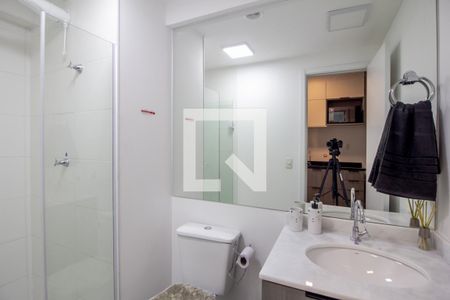 1 Banheiro de kitnet/studio para alugar com 1 quarto, 24m² em Consolação, São Paulo