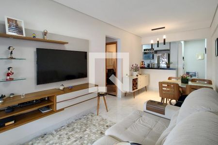 Sala de apartamento para alugar com 2 quartos, 87m² em Vila Caiçara, Praia Grande