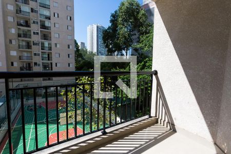 Varanda da Sala de apartamento para alugar com 3 quartos, 64m² em Vila Andrade, São Paulo