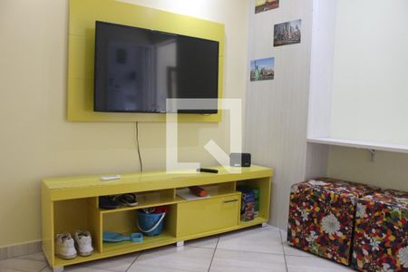 Sala de apartamento para alugar com 1 quarto, 39m² em Gonzaguinha, São Vicente