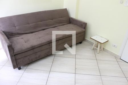 Sala de apartamento para alugar com 1 quarto, 39m² em Gonzaguinha, São Vicente