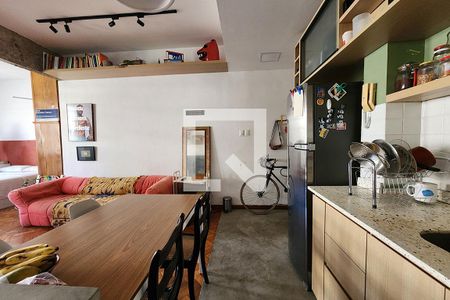 Cozinha de apartamento para alugar com 1 quarto, 42m² em Flamengo, Rio de Janeiro
