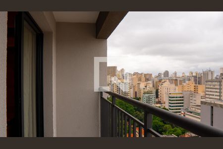 Varanda de kitnet/studio à venda com 1 quarto, 27m² em Vila Buarque, São Paulo