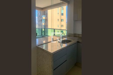 Cozinha de apartamento à venda com 1 quarto, 55m² em Vila Castela, Nova Lima
