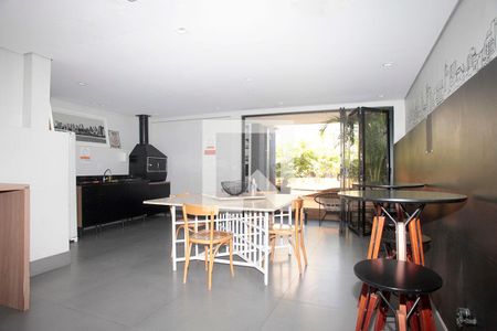 Área Comum - Salão de Festas/Churrasqueira de kitnet/studio para alugar com 1 quarto, 27m² em Centro Histórico, Porto Alegre