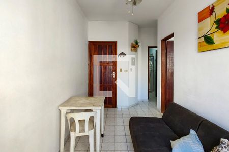 Sala de apartamento para alugar com 1 quarto, 40m² em Aviação, Praia Grande