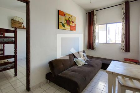 Sala de apartamento para alugar com 1 quarto, 40m² em Aviação, Praia Grande