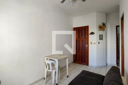 Sala de apartamento para alugar com 1 quarto, 40m² em Aviação, Praia Grande