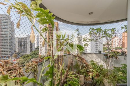 Varanda da Sala de apartamento à venda com 4 quartos, 160m² em Campo Belo, São Paulo