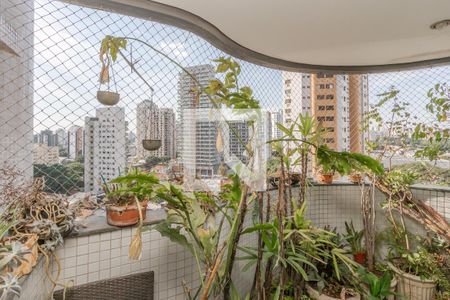 Varanda da Sala de apartamento à venda com 4 quartos, 160m² em Campo Belo, São Paulo