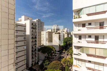 Sala - Vista de apartamento para alugar com 3 quartos, 203m² em Higienópolis, São Paulo