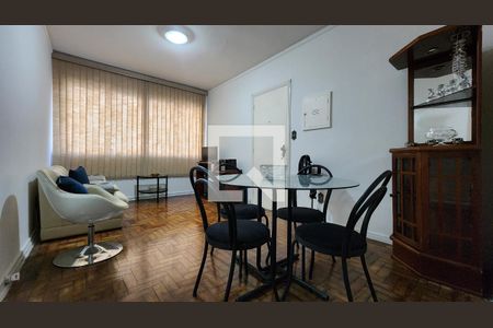 Sala de apartamento para alugar com 2 quartos, 70m² em Aparecida, Santos