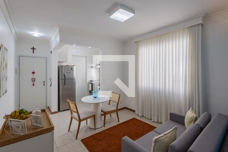 Sala de apartamento à venda com 1 quarto, 40m² em Nova Granada, Belo Horizonte