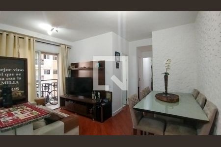 Sala de apartamento para alugar com 2 quartos, 52m² em Campestre, São Caetano do Sul