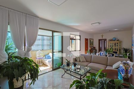 Sala de apartamento à venda com 4 quartos, 126m² em Anchieta, Belo Horizonte