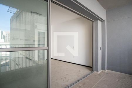 Varanda da Sala/Quarto de kitnet/studio para alugar com 1 quarto, 38m² em Consolação, São Paulo