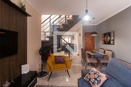 Sala/Sala de Jantar de casa de condomínio para alugar com 2 quartos, 78m² em Jardim Santa Helena, Poá