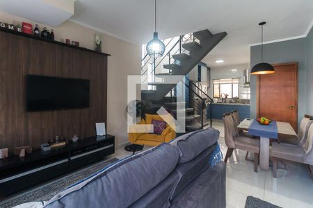 Sala/Sala de Jantar de casa de condomínio para alugar com 2 quartos, 78m² em Jardim Santa Helena, Poá