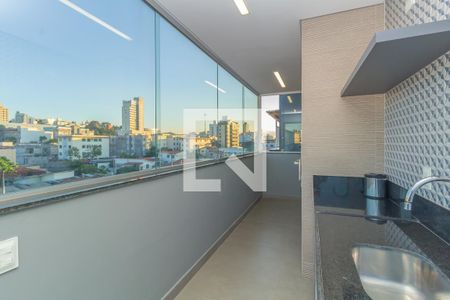 Varanda de apartamento à venda com 4 quartos, 180m² em Calafate, Belo Horizonte
