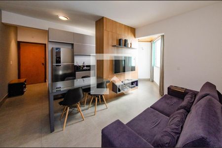 Sala de apartamento para alugar com 1 quarto, 44m² em Buritis, Belo Horizonte