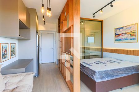 Sala/Quarto de apartamento para alugar com 1 quarto, 27m² em Santo Amaro, São Paulo