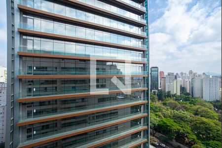 Vista da Varanda da Sala/Quarto de kitnet/studio à venda com 1 quarto, 35m² em Consolação, São Paulo