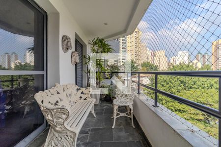 Varanda da Sala de apartamento à venda com 4 quartos, 140m² em Morumbi, São Paulo