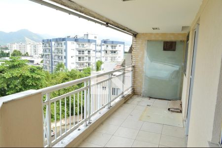 Varanda da Sala de apartamento para alugar com 3 quartos, 154m² em Taquara, Rio de Janeiro