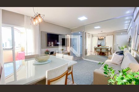 Sala - Sala de Jantar de apartamento para alugar com 3 quartos, 88m² em Vila Valparaiso, Santo André