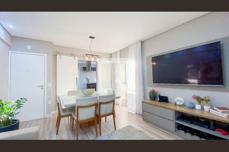 Sala - Sala de Jantar de apartamento à venda com 3 quartos, 88m² em Vila Valparaiso, Santo André
