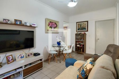 Sala de apartamento para alugar com 1 quarto, 48m² em Canto do Forte, Praia Grande