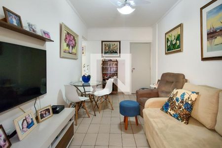 Sala de apartamento para alugar com 1 quarto, 48m² em Canto do Forte, Praia Grande