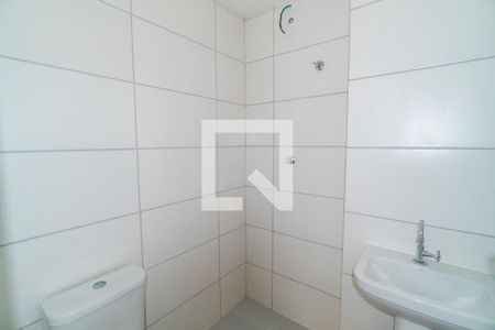 Banheiro da Suíte de apartamento à venda com 1 quarto, 46m² em Vila Campestre, São Paulo