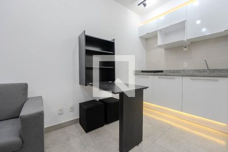 Sala/Cozinha de apartamento para alugar com 1 quarto, 26m² em Bela Vista, São Paulo
