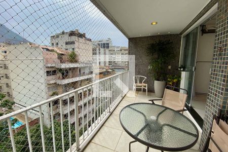 Varanda de apartamento à venda com 3 quartos, 160m² em Humaitá, Rio de Janeiro