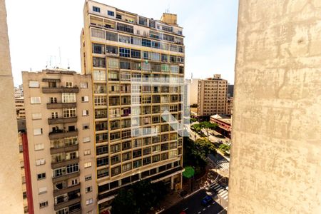 Sala - Vista de apartamento à venda com 1 quarto, 58m² em Santa Cecilia, São Paulo