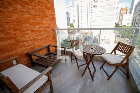 Varanda de apartamento para alugar com 1 quarto, 60m² em Jardins, São Paulo