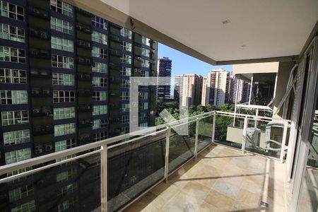 Varanda da Sala de apartamento à venda com 1 quarto, 62m² em Barra da Tijuca, Rio de Janeiro