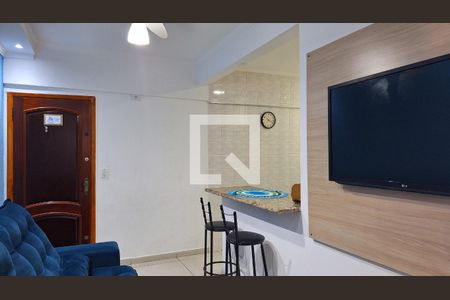 Sala de apartamento para alugar com 2 quartos, 61m² em Vila Tupi, Praia Grande