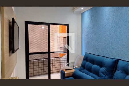 Sala de apartamento para alugar com 2 quartos, 61m² em Vila Tupi, Praia Grande