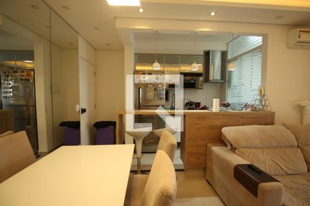 Sala de apartamento à venda com 1 quarto, 46m² em Fazenda Morumbi, São Paulo