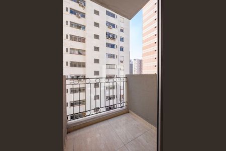 Suíte - Varanda de apartamento à venda com 1 quarto, 35m² em Jardim Paulista, São Paulo