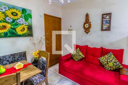 Sala de apartamento para alugar com 1 quarto, 50m² em Boqueirão, Praia Grande