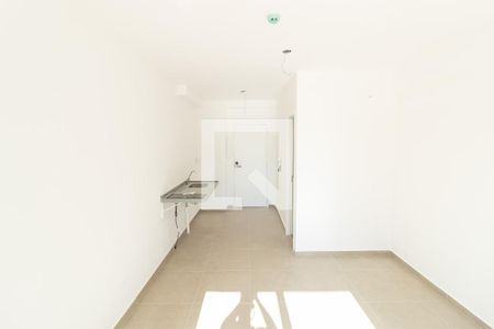 Sala e cozinha conjugados de apartamento para alugar com 1 quarto, 33m² em Campo Belo, São Paulo