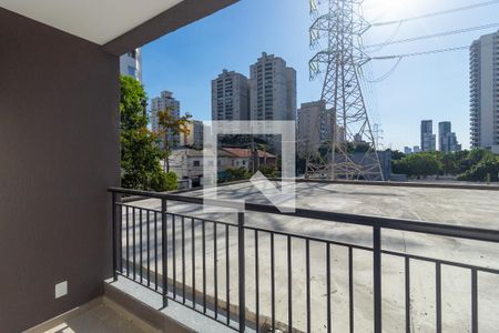 Varanda  de apartamento para alugar com 1 quarto, 27m² em Campo Belo, São Paulo
